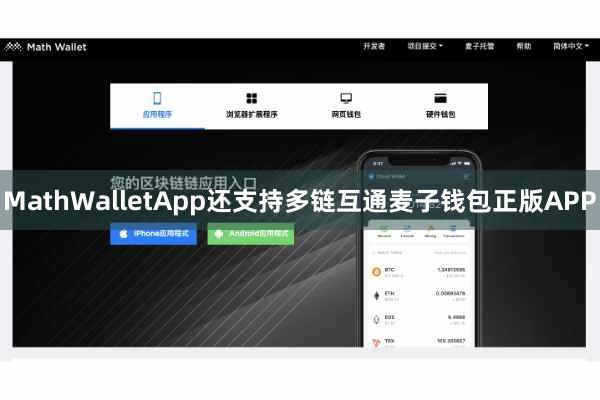 MathWalletApp还支持多链互通麦子钱包正版APP